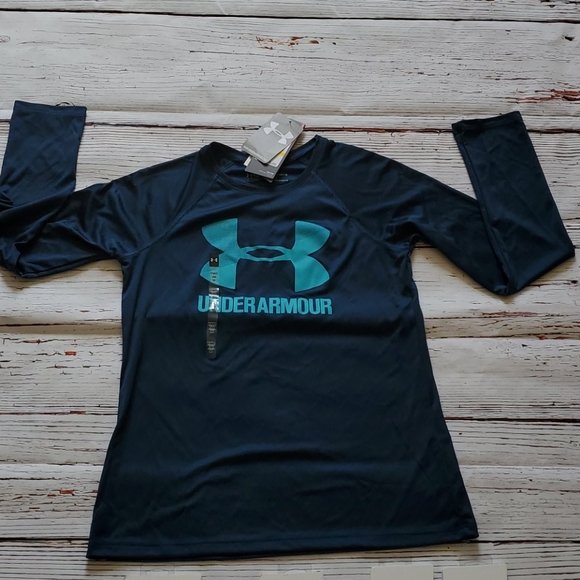 🆕️ UNDER ARMOUR GIRLS L/S HEATGEAR SHIRT 🙎‍♀️ - Picture 2 of 7